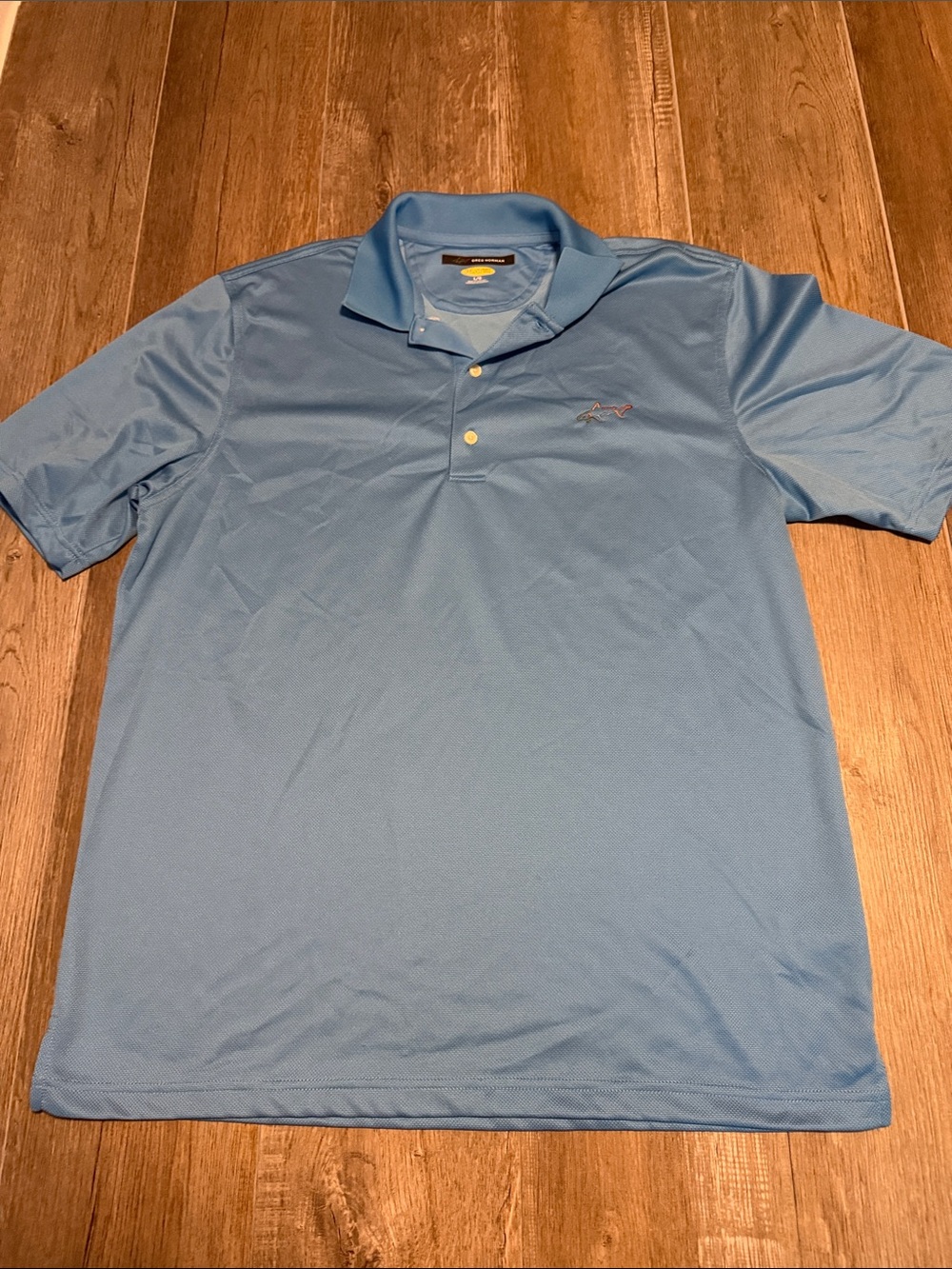 Greg Norman Play Dry Collection Sky Blue Performance Polo